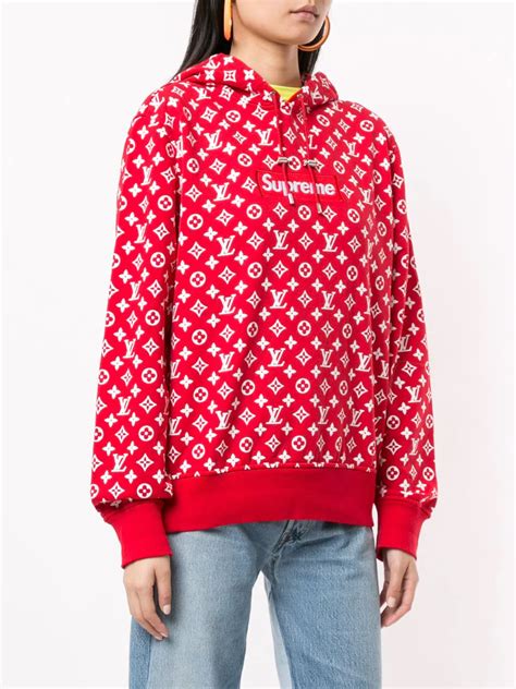 louis vuitton supreme jacquard|supreme x Louis Vuitton hoodie.